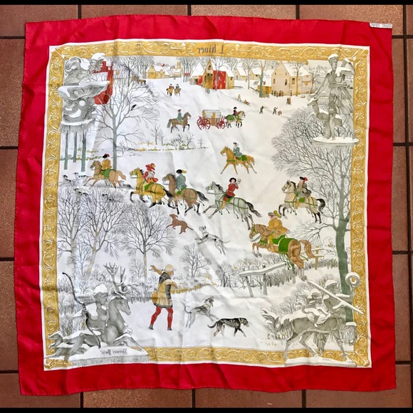 Hermès Silk Scarf by Ledoux - Picture 2 of 9